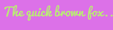 Image with Font Color BAEB75 and Background Color DC71E8